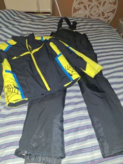Spyder ski jacket and allin motion ski Bibs Size 12 kids