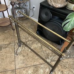 Large Brass Towel Each Holder Plant Holder Quilt Rack 