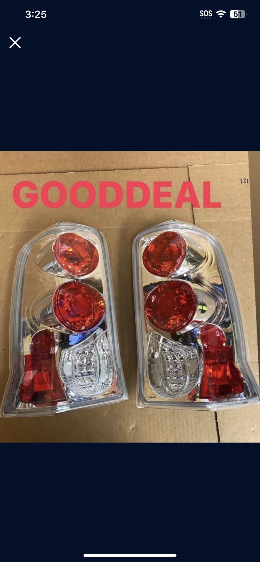 #OT58 Fit Fits 02-06 Cadillac Escalade Tail Light Rear Left Driver & Right Passenger Side