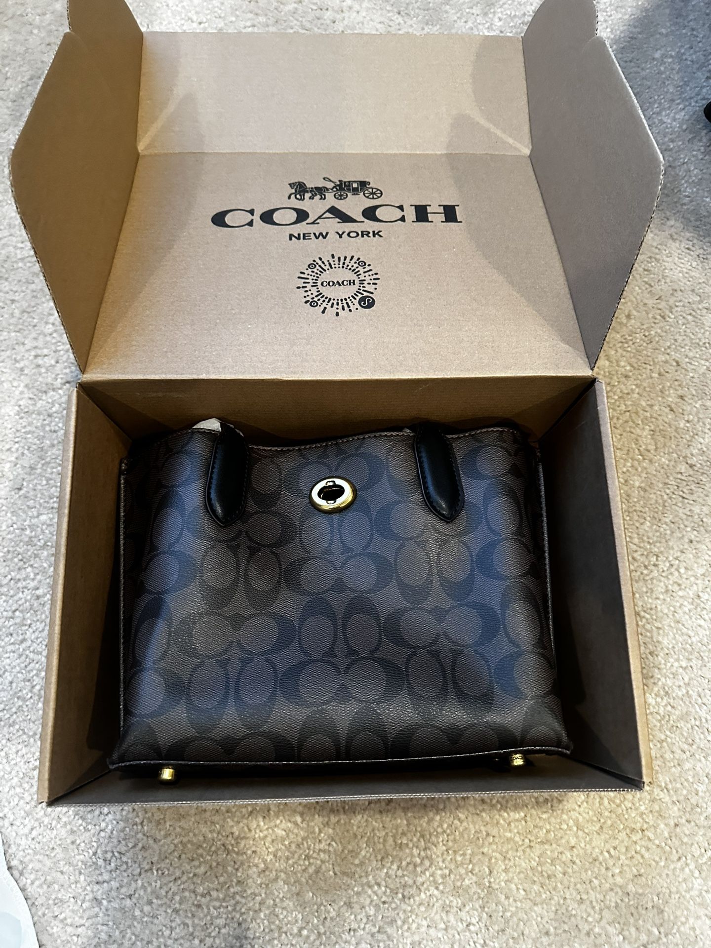 Black And Brown Coach bag