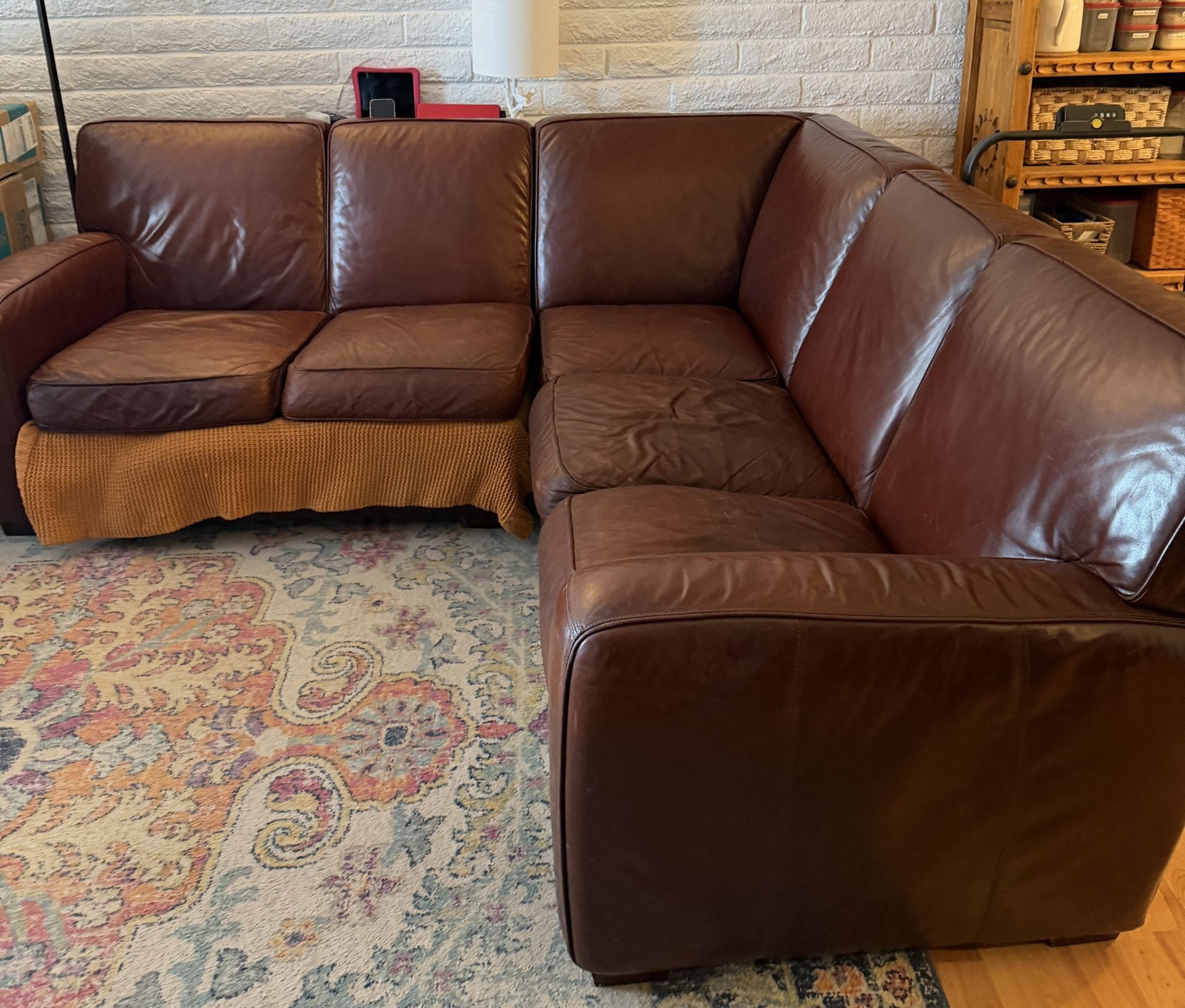 FREE Leather Sectional Couch