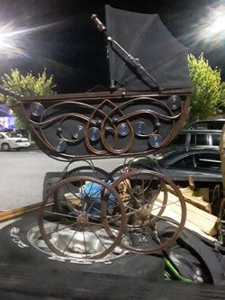 Antique baby buggy
