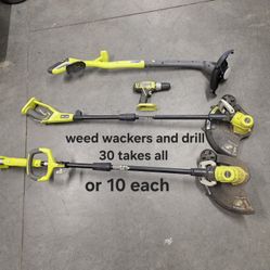 Weed Wackers And Drill