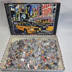 Educa 1500-Piece Jigsaw Puzzle Times Square New York City Taxi Lights