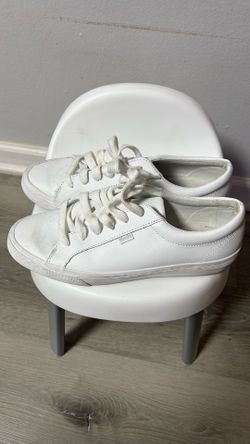 White Keds Women's Jump Kick Leather Sneaker