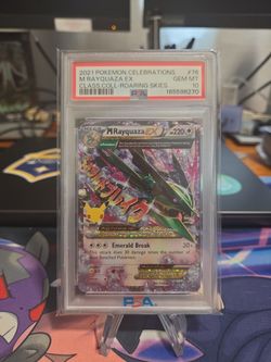 PSA 10 M Rayquaza EX 2021 Pokemon Celebrations