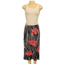 Emily Stacy Sz M Women Skirt Maxi Floral