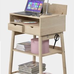 Knotten Standing Desk - White Birch
