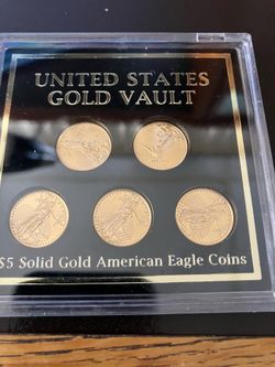 GOLD Eagles- set of 5 mint!