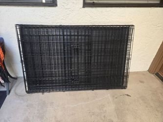 Large Black Wire Dog Crate