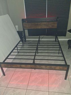 King Size Bedframe With LED Lights