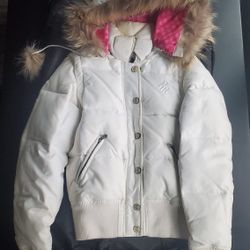 Rocawear White Convertible Puffer Jacket  / Vest
