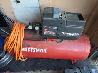 Craftsman 25 Gallon 3.5 HP Air Compressor + Hose – Works