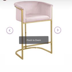 Pink Bar Stool 