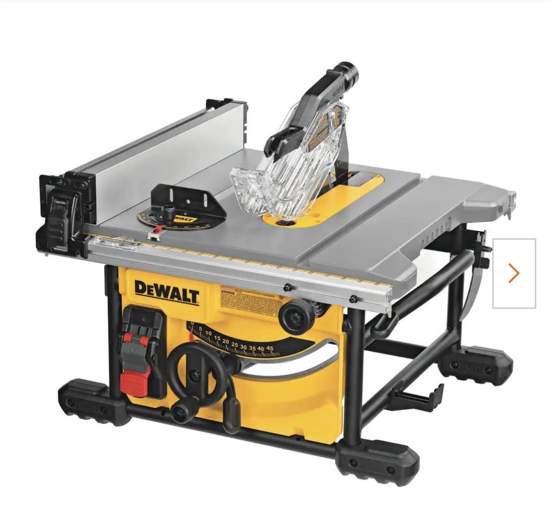 BRAND NEW DEWALT TABLE SAW 8-1/4(210mm) WITH 24-1/2”(622.3mm)RIP CAPACITY MODEL DWE7485