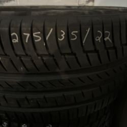 275/35/22. One Use Tire. Like New 