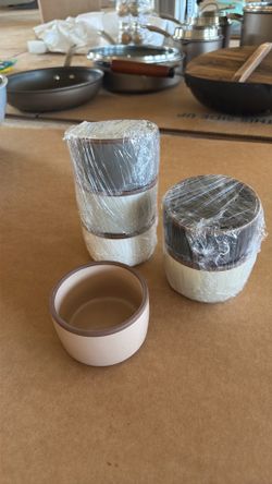 6 Ceramic Multicolor Ramekins