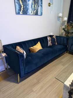 Blue Couch Set