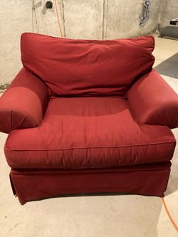 Upholstered chair and a half