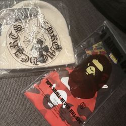 Bape Shirt And Chrome Beanie 