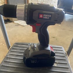 Porter-cable Pc1800D 18v 1/2” (13mm) Cordless Drill Tool & Battery