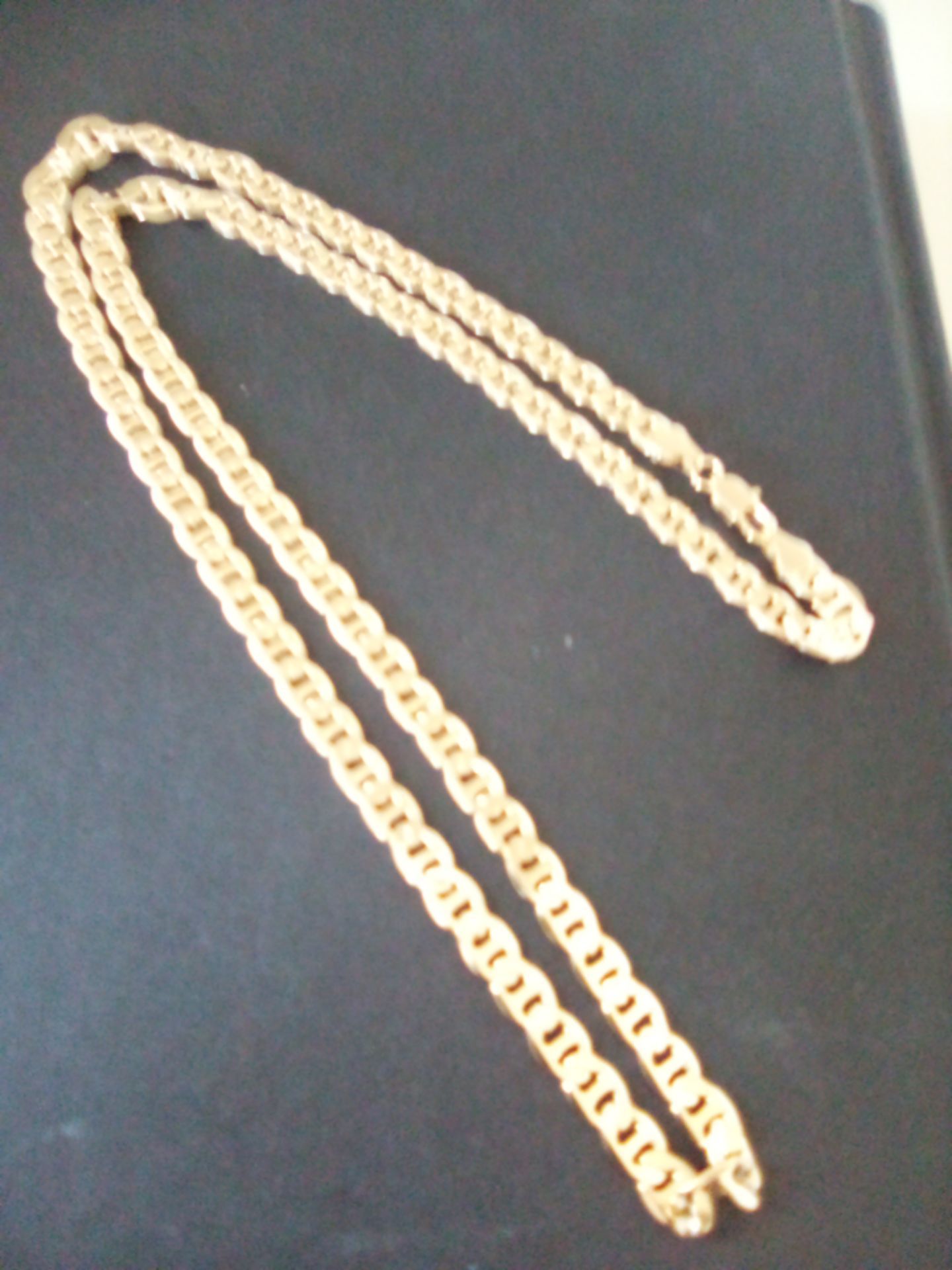 Gold Deep Plated Mariner Chain Necklace Jewelry