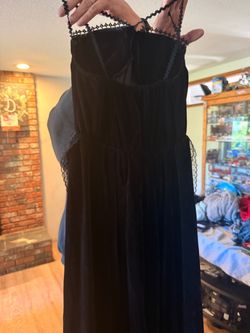 Black velvet devil costume