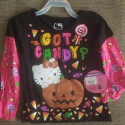 New Hello Kitty Halloween Shirt Size 4 