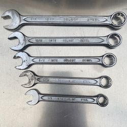 Vintage Indestro Combination Wrench Set