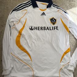 Rare Original Vintage La Galaxy Beckham Jersey Men’s Size Large, Not Ronaldo, Messi, Yamal, Mbappe 