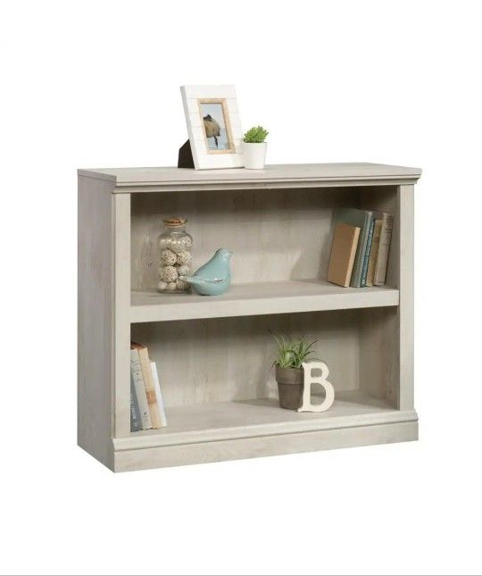 SAUDER
29.92 in. Chestnut Wood 2-shelf Standard Bookcase with Adjustable Shelves