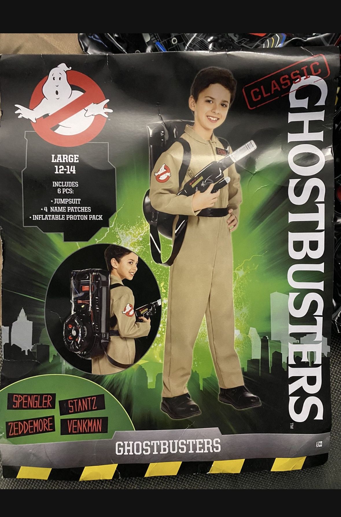 Ghost Busters Jumpsuit W/Backpack