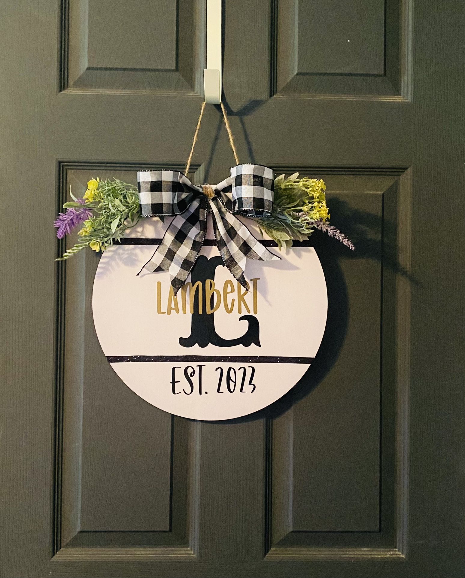 Custom Lainey Last Name Door Hangers