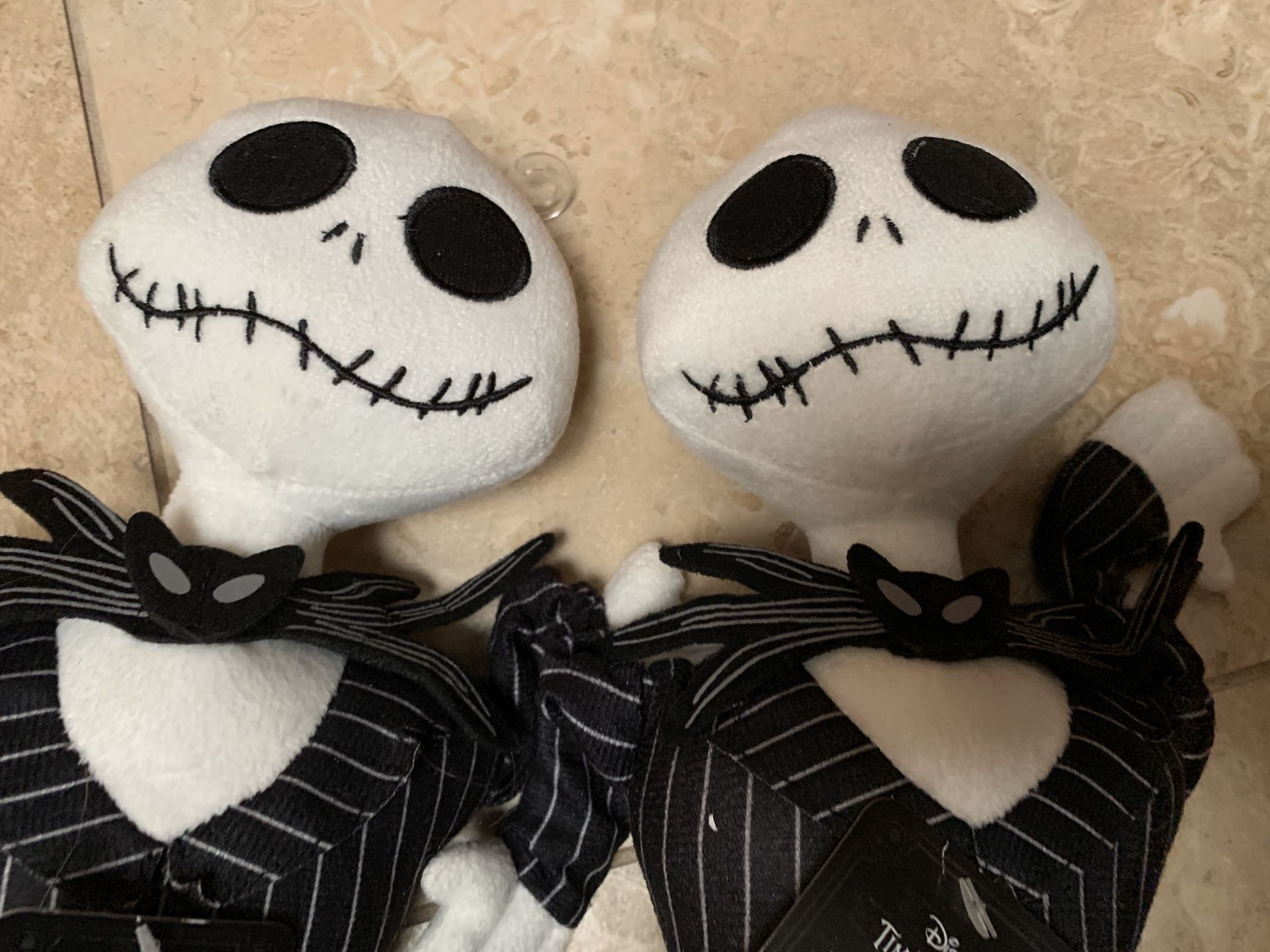 (2) Nightmare Before Christmas Jack Skellington Dog Toy