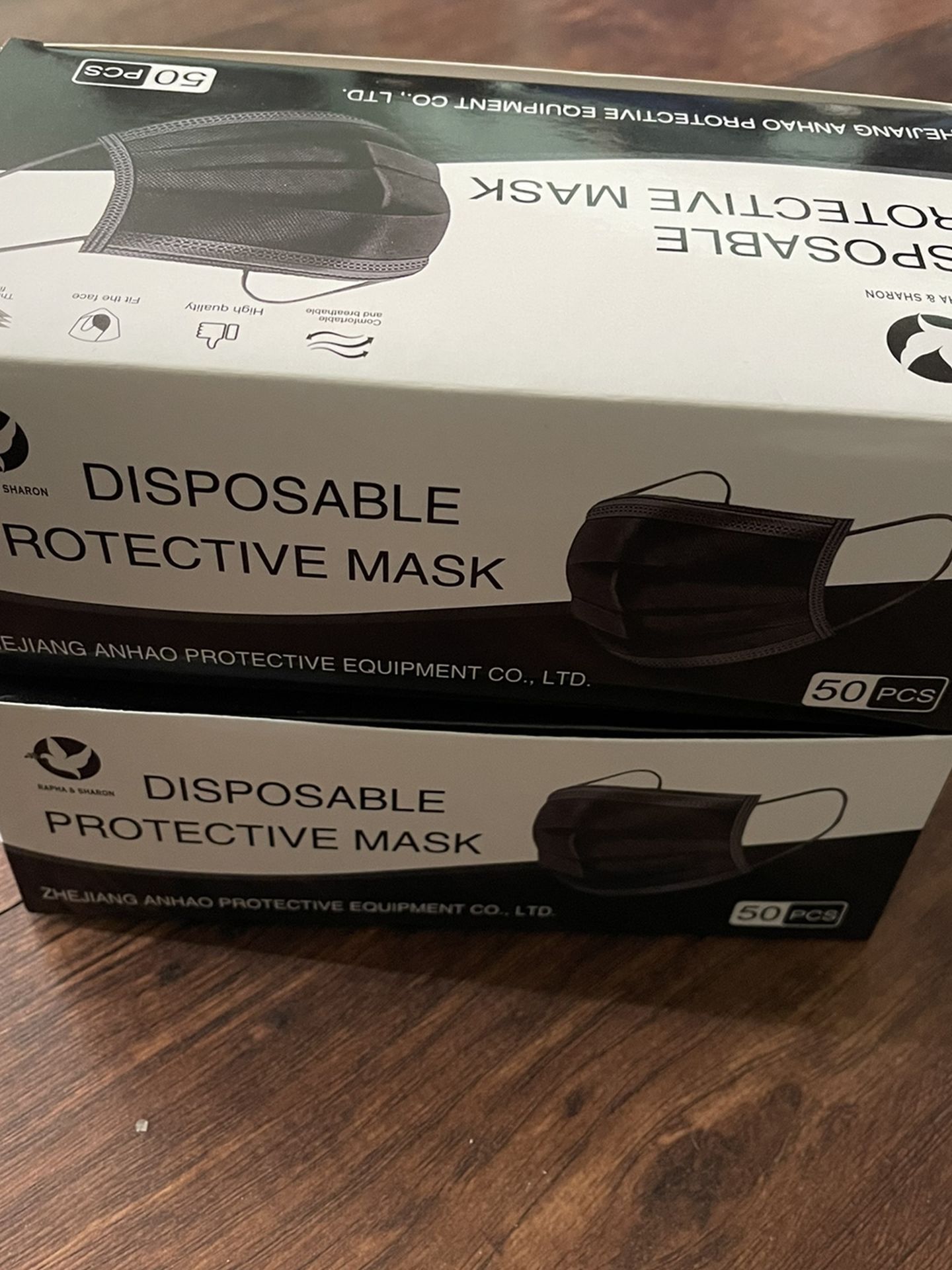 Face Mask Color Black 50 Ct