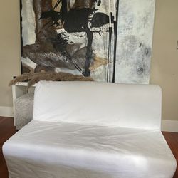 White Lycksele sleeper sofa