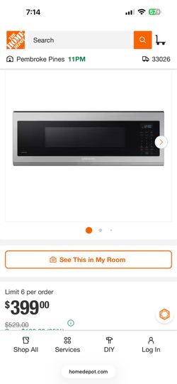 Samsung over the range microwave new in box