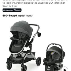 Lot With Never Used Graco Stroller and Two Car seats With Bases