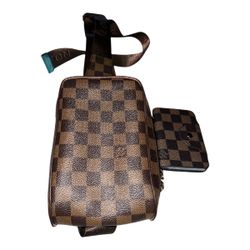 Crossbody Bag/Sling Bag NEW! Unisex w/matching cardholder LEATHER!