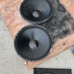 Very Nice 18” Realistic Sub Woofers In Good Working Conditions 