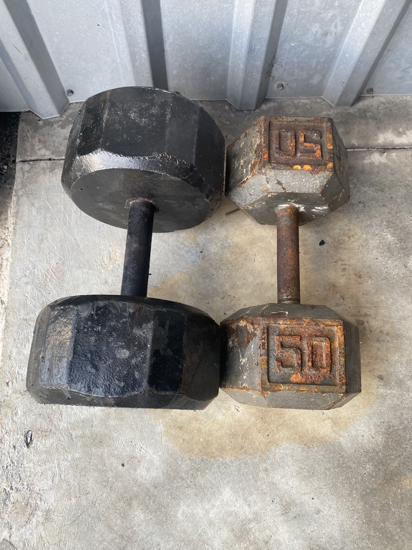 50 Pound Dumbbells