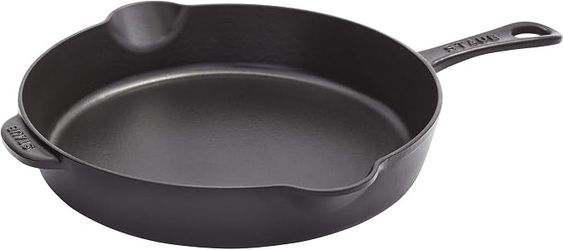 Staub Cast Iron 11-inch Traditional Skillet - Matte Black, Made in France