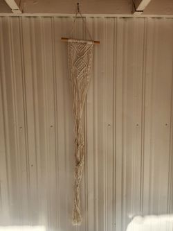 Four Macrame Plant Hangers
