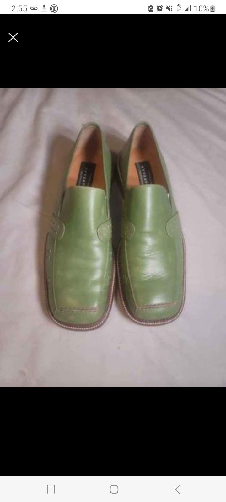 Avventura Green Dress Shoes Good Condition Size 9 1/2 Made In Spain5