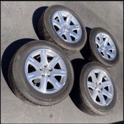 4 — 215/65r17 5x4.5 5x114.3 5x115 Chevy Impala Equinox Tacoma CR-V Kia Optima Accord Civic Camry Charger Chrysler 300 Wheels Rims Tires!!!!!!