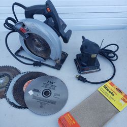 Skilsaw 7 1/4 Circular Saw and Skil Orbital Sander 