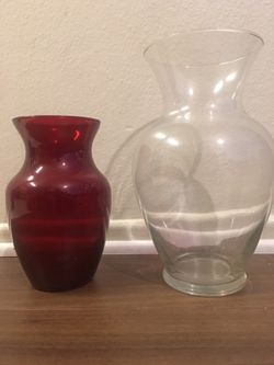 Glass flower vases