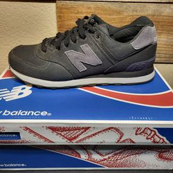*NEW* New Balance 574 Classics Tonal Triple Black ML574MDV Size Mens 8 Women 9.5 with Box