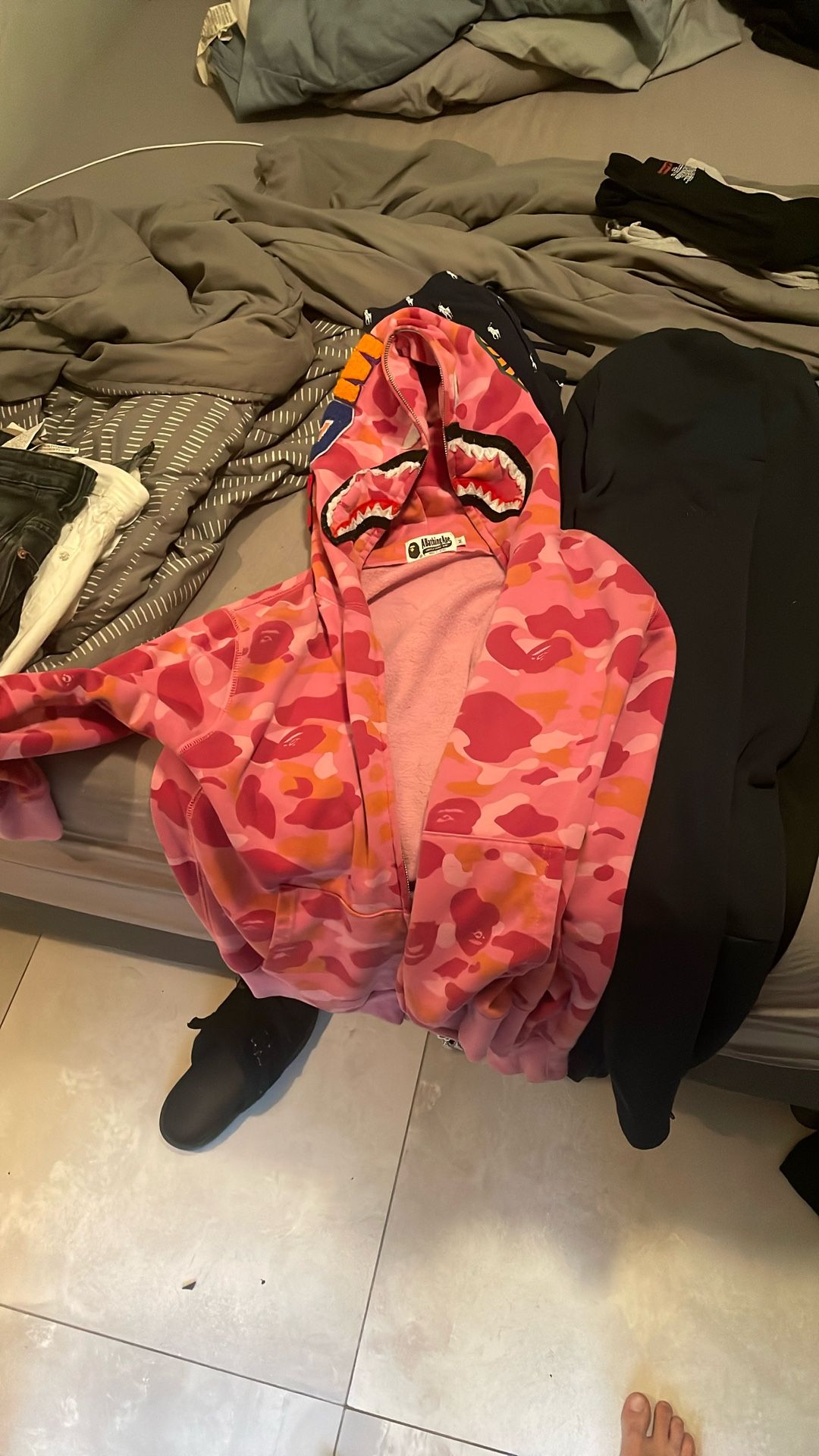 Pink Bape Hoodie