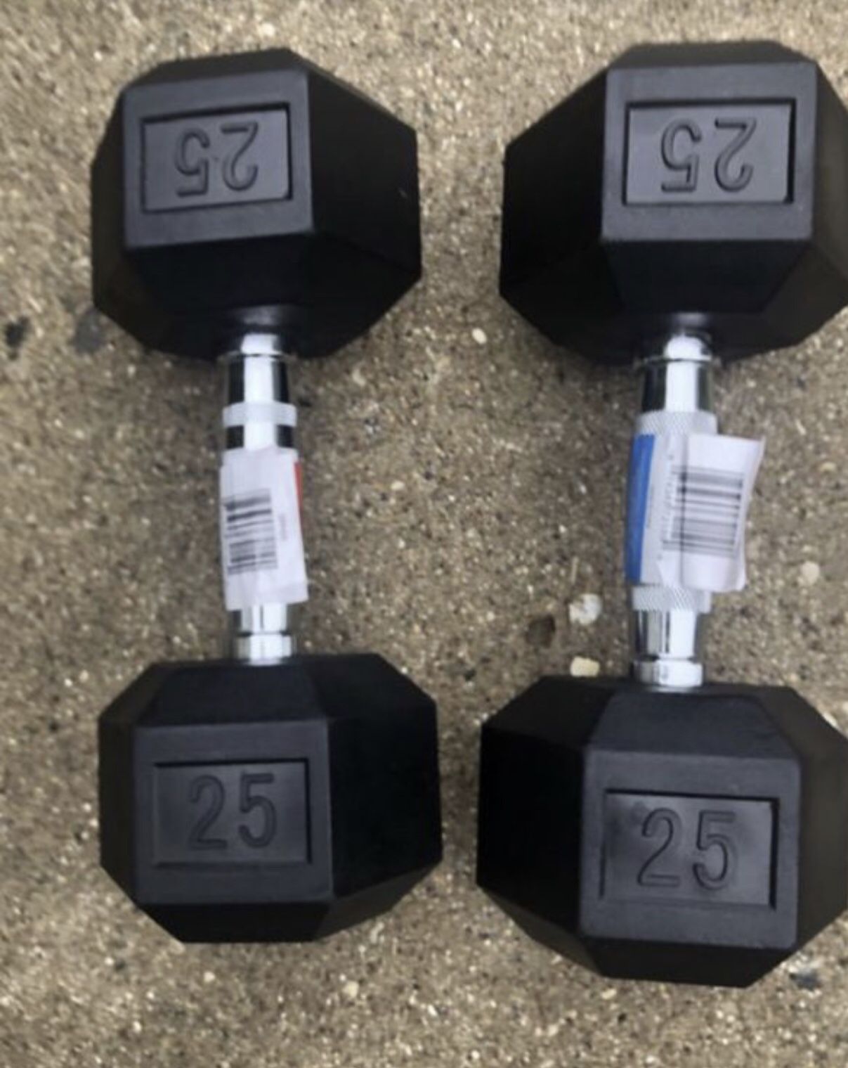 Brand New 25 lb dumbbells